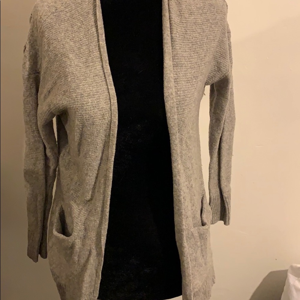 Gray cardigan